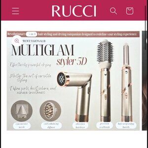 BRAND NEW IN BOX – NEVER USED RUCCI PROFESSIONAL Multiglam Styler 5D